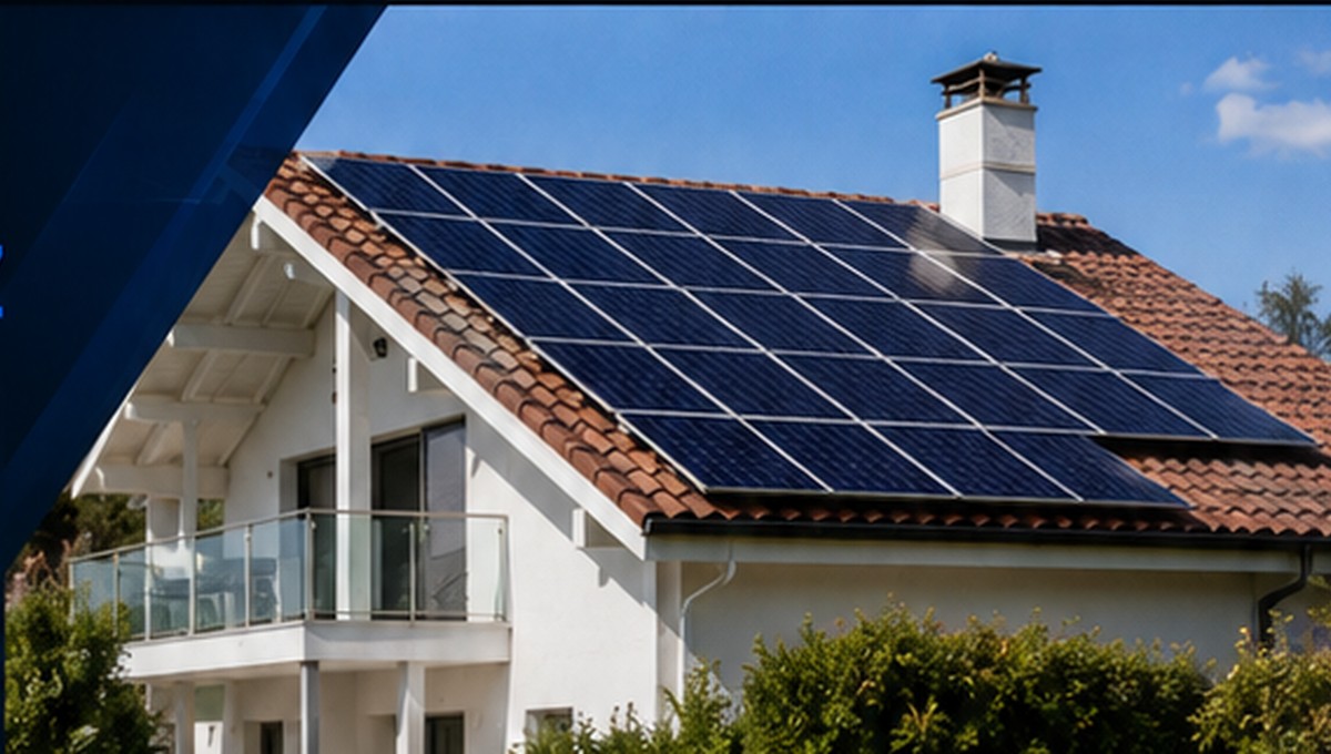 Vivienda con instalación fotovoltaica